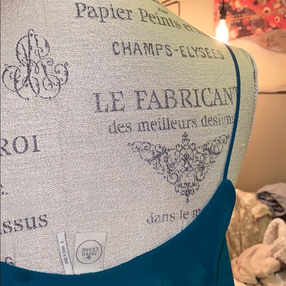 Paper Crane Small Flowy Teal Top​ - Picture 4 of 6